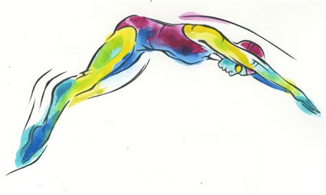 Swimmer Drawing at GetDrawings | Free download