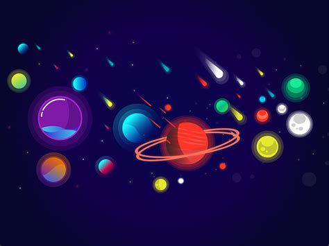 Galaxy Vector illustration on Behance