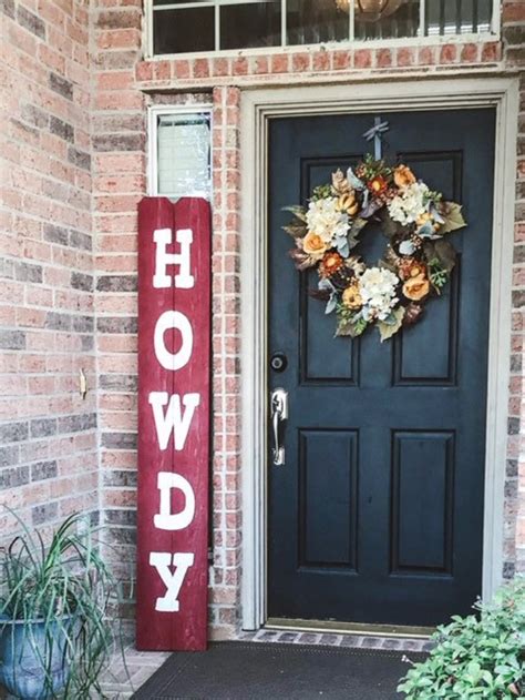 Howdy Welcome Sign for Front Porch. Reclaimed Wood. TEXAS A & | Etsy