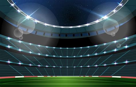 Football Stadium Background at Night 2889397 Vector Art at Vecteezy