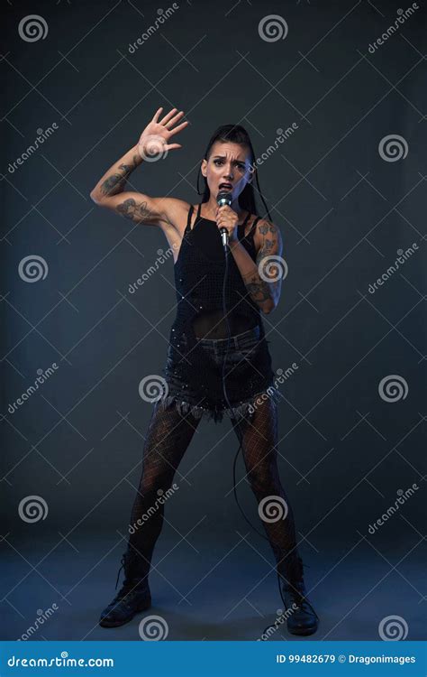 Talented singer stock image. Image of talented, hairstyle - 99482679