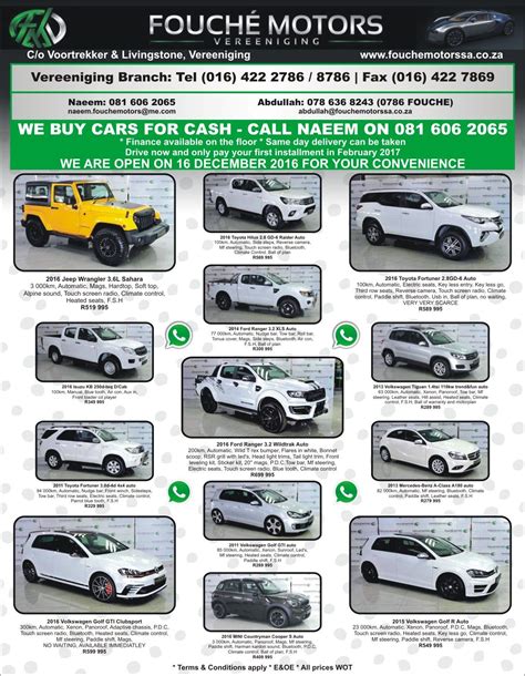 We Buy Cars Jhb South - South Africa News