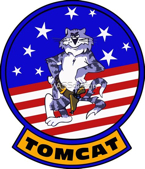 "F-14 Tomcat Insignia" Stickers by VASSdesign | Redbubble