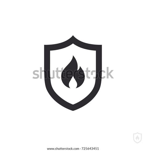 Fire Protection Vector Fire Shield Vector Stock Vector (Royalty Free ...