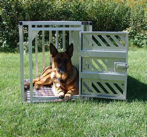 Full Ventilation Lightweight Aluminum Dog K9 Crate - ActiveDogs.com