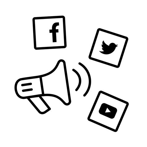 Icons Media Social Advertising Marketing Digital Transparent HQ PNG Download | FreePNGImg