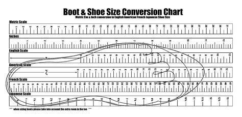 Shoe Size To Height Chart Male