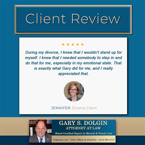 Best Divorce Lawyer in Tampa Receives Great Client Review