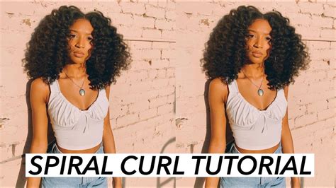 VOUMINOUS Spiral Curl Tutorial on Blowout 🤩 | Triniti Alysse - YouTube