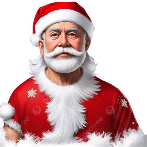 Cresmas Santa With Transparent White Background, Santa Cresmas, Santa ...