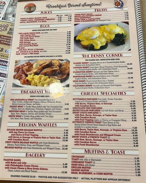 Menu at Park Place Diner restaurant, Matawan, NJ-34