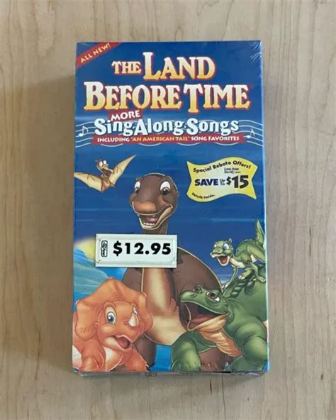 SEALED VHS THE Land Before Time More Sing Along Songs 1999 Universal Studios $20.25 - PicClick CA