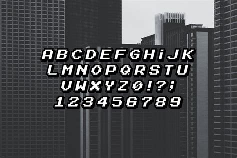 Pixel font / 8-bit fonts. #Sponsored , #fonts#squares#bit#apply Vintage ...