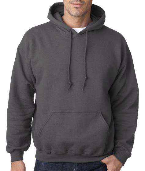 Big Men's Basic Dark Gray Pullover Hoodie by Gildan