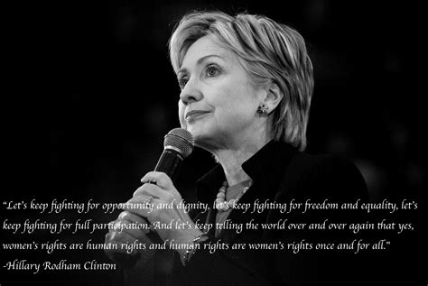 Hillary Rodham Clinton - One Equal World