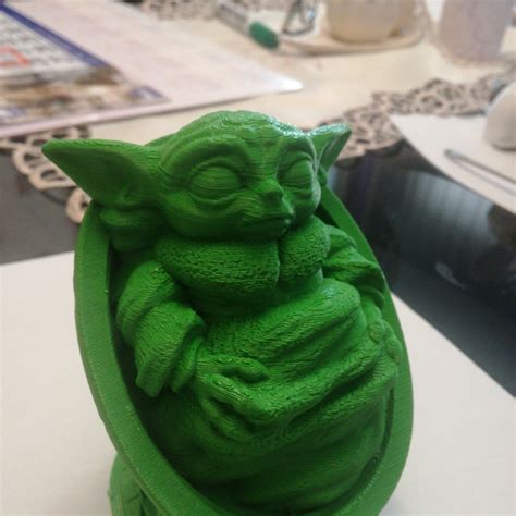 3D Print of Baby Yoda from Star Wars (support free figure) by 470235