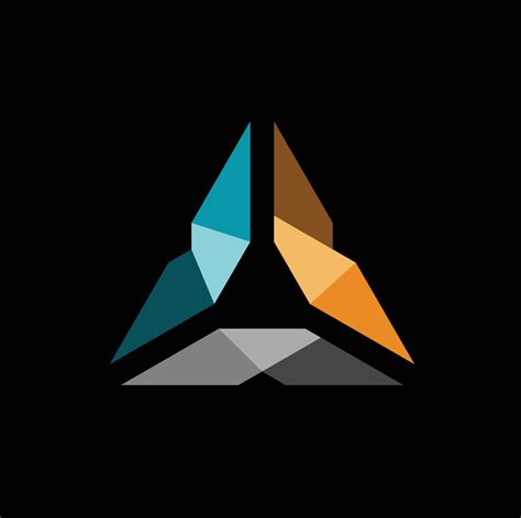 3d triangle logo vector illustration 4923400 Vector Art at Vecteezy