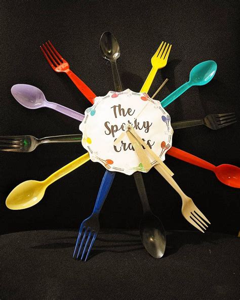 Tik Tok! Tik Tok! A nice pop of color for the Fork and Spoon Wall Clock ...