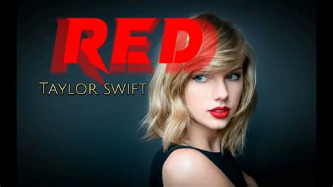 RED - Taylor Swift ( lyrics song) - YouTube