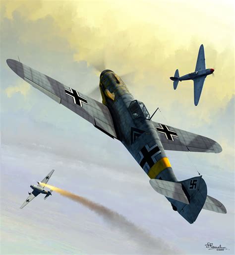 Messerschmitt Bf 109 G-2 Artwork by Jerry Boucher