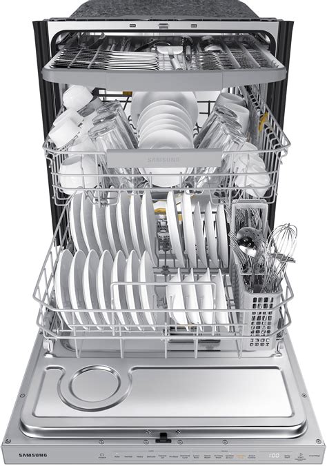 Samsung Smart 42dBA Dishwasher with StormWash+ and Smart Dry Stainless ...