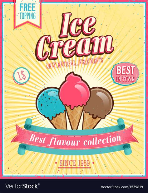 Icecream scoop Royalty Free Vector Image - VectorStock