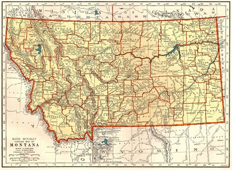 1941 Vintage MONTANA State Map Antique Map of Montana Wall Art - Etsy | Art gallery wall, Etsy ...