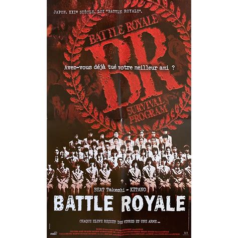 BATTLE ROYALE French Movie Poster - 15x21 in. - 2000