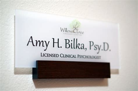 Personalized Wall Door Name plate with Business Logo made of