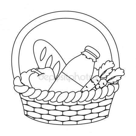 Bread Basket Drawing at GetDrawings | Free download