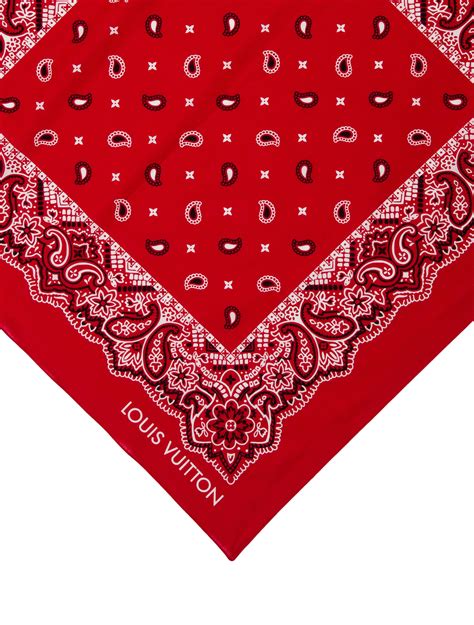 Louis Vuitton On The Road Bandana Scarf - Red Scarves, Accessories - LOU139812 | The RealReal