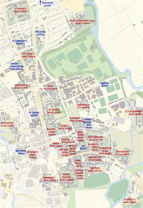 Oxford 2016/17 Postgraduate | Oxford map, Oxford college, Postgraduate