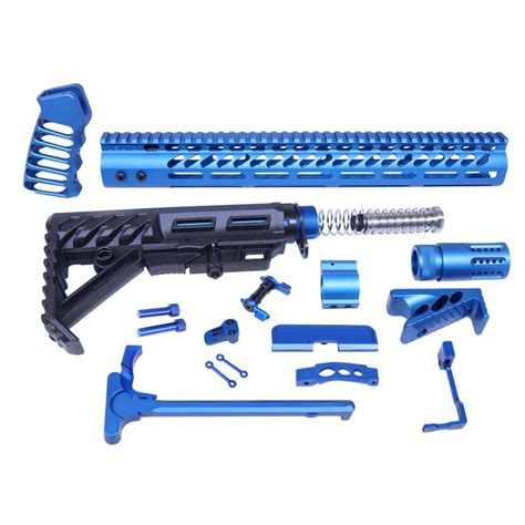 AR-15 Ultimate Rifle Kit (Anodized Blue) » Guntec USA