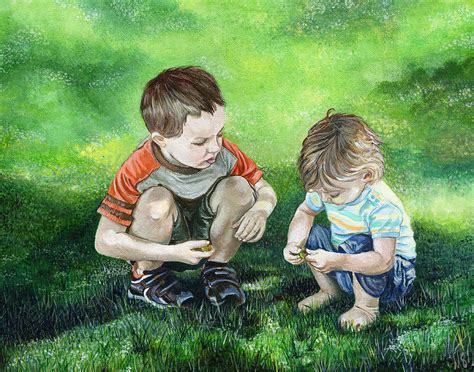 Brothers Painting by Michelle Sheppard - Fine Art America