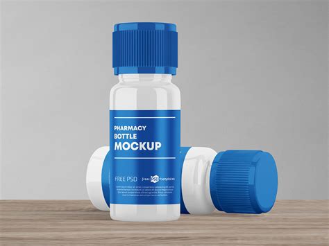 Free Plastic Pill / Tablet Bottle Mockup PSD Set - Good Mockups