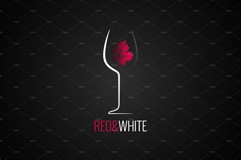 Wine glass logo design. | Custom-Designed Illustrations ~ Creative Market