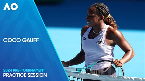 Coco Gauff Practice Session | Australian Open 2024 - The Global Herald