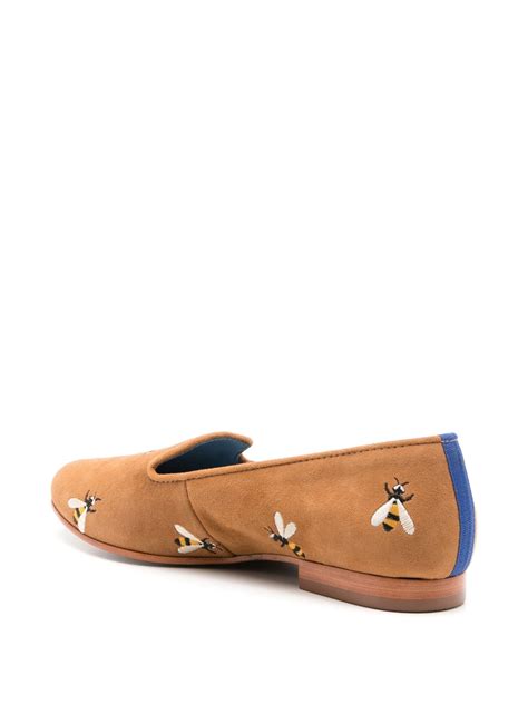 Blue Bird Shoes Hive embroidered-design Loafers - Farfetch