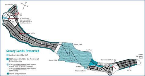 Map of Savary Lands Preserved — Savary Island Land Trust