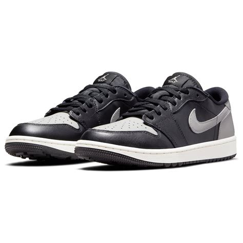 Nike Golf Air Jordan 1 Low G Golf Shoes DD9315 Black Grey Sail 001 ...