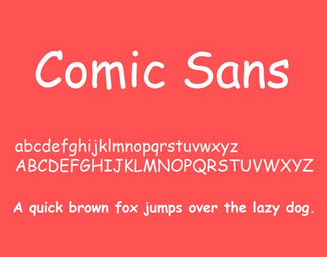 Comic Sans Font Free Download - Free Fonts