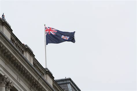 The Flag Of Anguilla Flapping With Glory And Pride