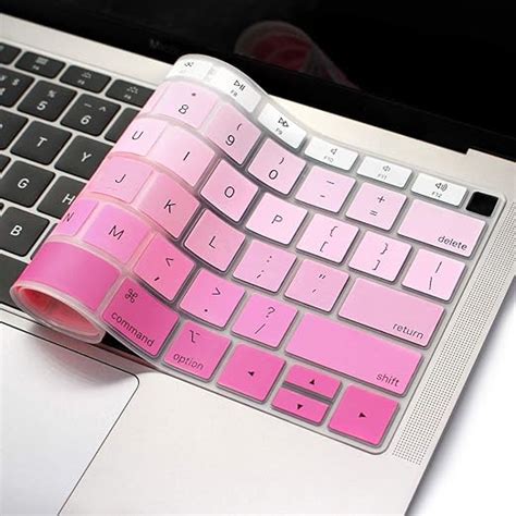 Amazon.com: ProElife Pink Gradient Keyboard Cover Ultra Thin Silicone ...