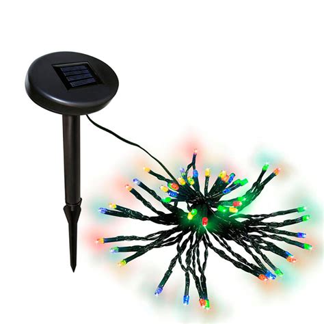 ALEKO 50 LED Multi-Color Solar Powered String Lights-50LEDMC-HD - The Home Depot