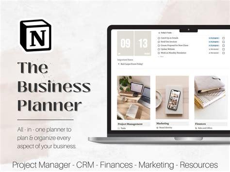 Notion Template Business Business Planner Notion Template - Etsy