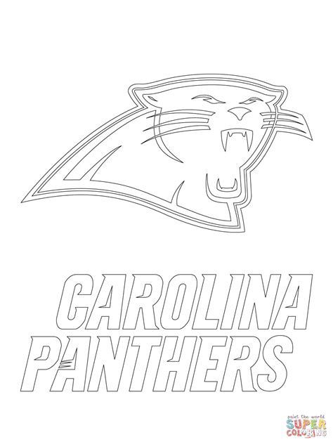Gambar Carolina Panthers Logo Coloring Page Free Printable Pages Click Unc di Rebanas - Rebanas