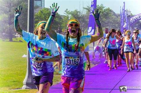 Runners at The Color Run Lansing event. #TheColorRun #Lansing #5k # ...