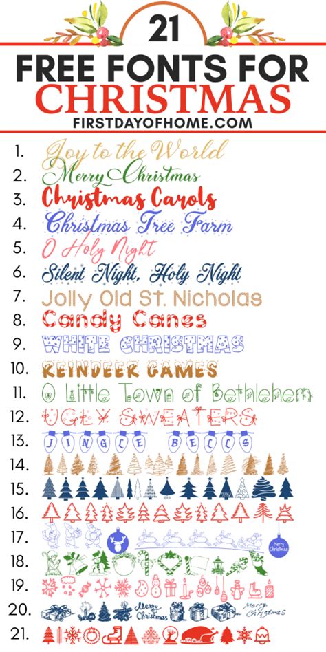 The Best Christmas Fonts Free for Designers and Crafters