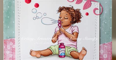 Crissy's Art & Heart: Maya Blowing Bubbles