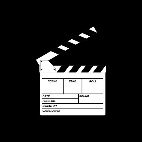 Clapper Board for Cinematography Concept, Movie or Film. Vector Illustration 21549542 Vector Art ...